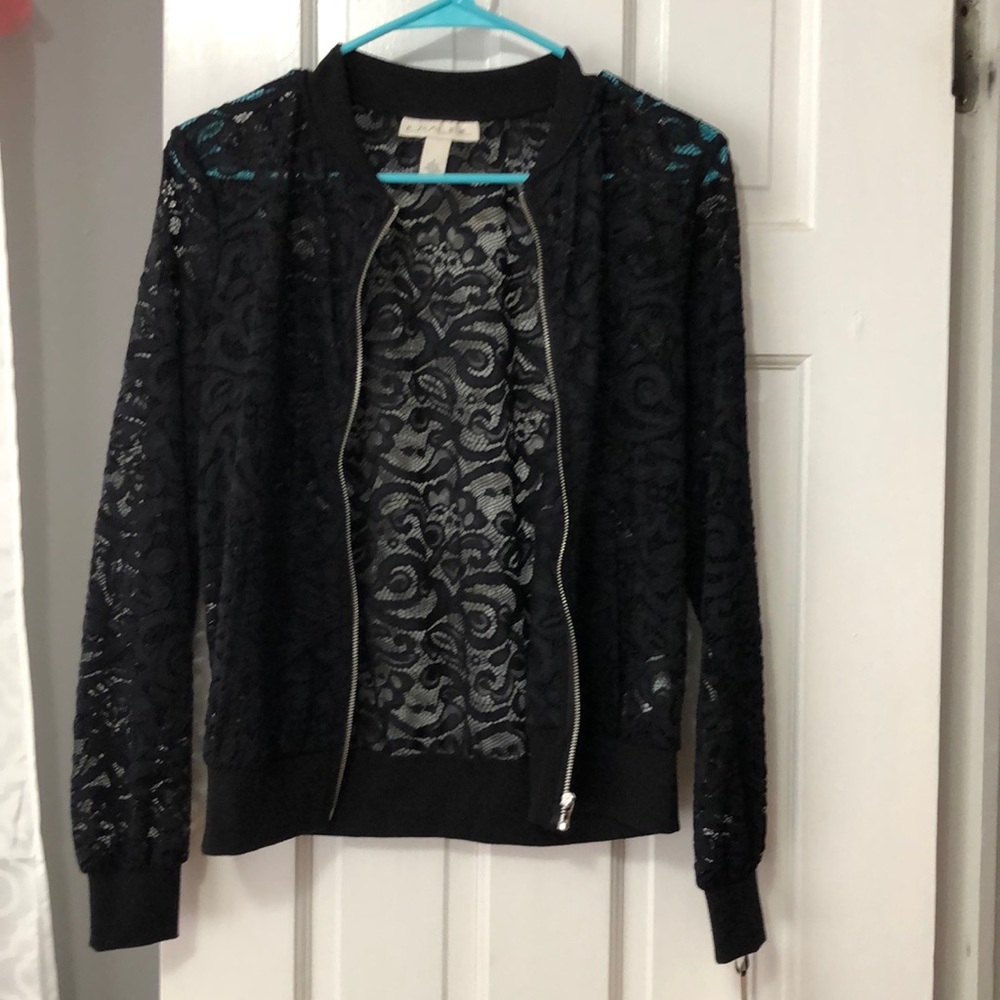 Emaline long sleeve lace cardigan or jacket